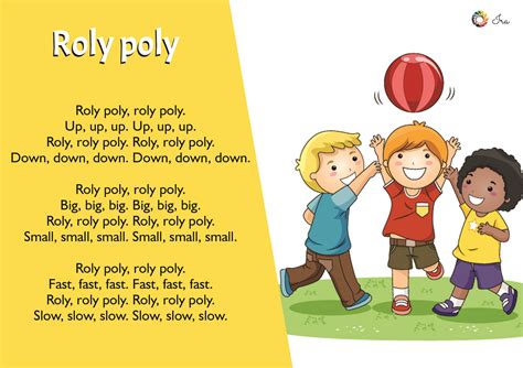 roly poly song lyrics for kids